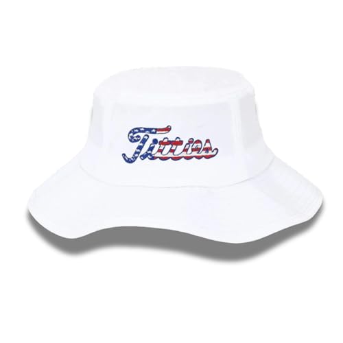 Image of Curves & Clubs Titties Golf Hat - Funny Golf Hat, Titties Hat - Funny American Hat - Men's Gifts (Cotton, White-Black)