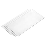 QUARKZMAN 3 Stück GR1 Titaniumiumium Platte Blech 150x75mmx1.5mm Titaniumiumlegierung Metallblech Industriemaschinen Metallbearbeitung (6"x3"x0.06")