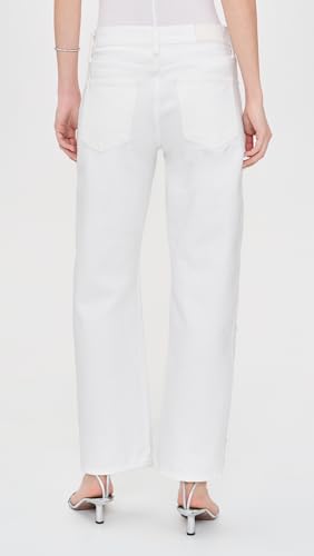 Image of PISTOLA - Lexi Mid Rise, Signature Bowed Straight Jeans - Light Denim Jeans