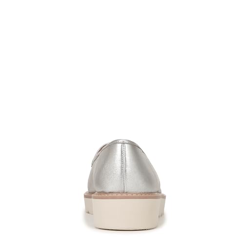 Naturalizer Womens Adiline Bit Slip On Lightweight Loafer Silver Leather 9 W by Naturalizer - Image 3