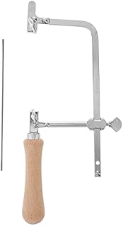 Exceart, adjustable jewellery saw, frame with saw blades, professional jewellery making kit for tools, for making art frames (with 12 saw blades)