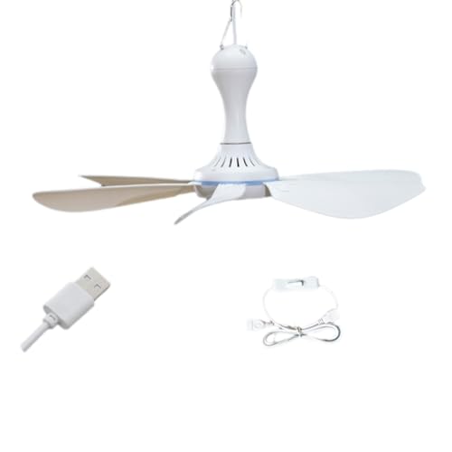 Steowsey Switch - Cable de extensión USB de 1 metro, mini ventilador de techo portátil, ventilador USB para tienda de campaña al aire libre