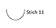KIRSCHEN Werkzeuge 5711100 | Zierschnitzeisen gerade mit Birnenheft, 1mm, Stich 11