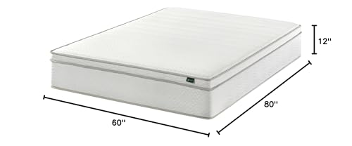 Image of Zinus 12 Inch Queen Foam and Spring Hybrid Mattress, Medium Feel