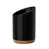 KITEISCAT Ceramic Utensil Holder for Kitchen Countertop – Cooking Utensil Caddy Organizer with...
