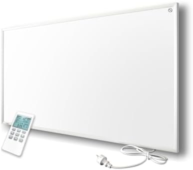 Byecold Infrarotheizung mit Thermostat 700 Watt, Infrarot wandmontage Elektroheizung Energiesparende, Heizpaneel Elektrisch mit Energiesparend Überhitzungsschutz