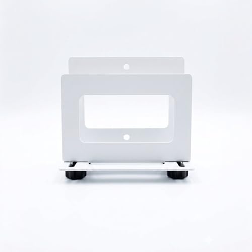 Image of Wall WiFi Router Mount Bracket, Minimalist White Metal Wire Wall WiFi Holder Organizer, Installation, Ideal for Home, Office,Adjustable breadth