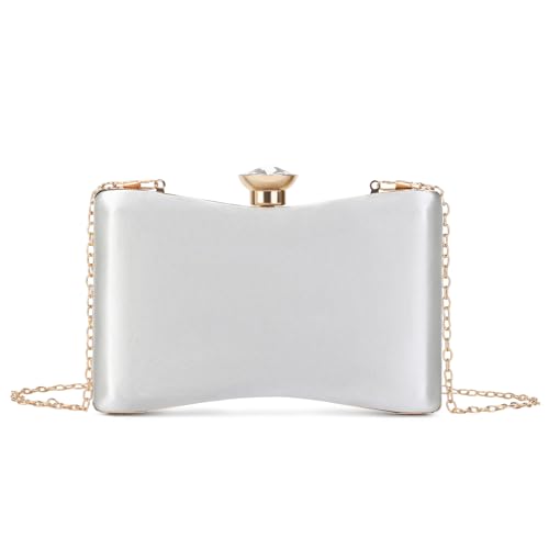 Image of RNIEGA Clutch Purses for Women, Evening Bag with Detachable Chain Ladies Sparkling Party Handbag Wedding Bags
