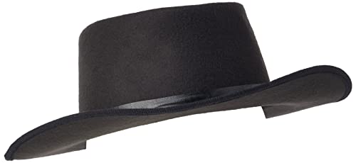 Smiffys Chapeau de flingueur authentique Western, noir, bords larges