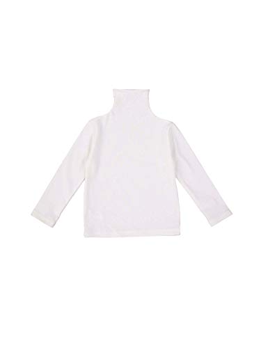 Carolilly Camiseta de manga larga para niña, jersey de punto, para otoño e invierno, Blanco, 1-2 años Cover