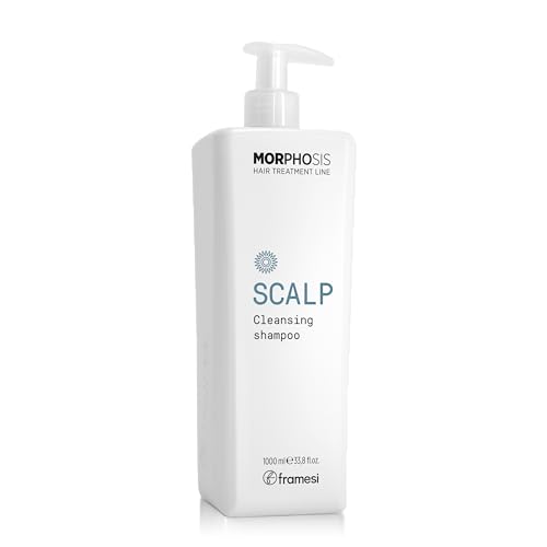 Framesi Morphosis Scalp Cleansing Shampoo, Cleanses Hair and Scalp, Clarifying, Removes Buildup, Natural Ingredients, Color Safe
