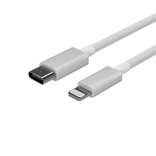 Flexline Câble de Charge USB-C vers 8 Broches, Blanc, 2 m