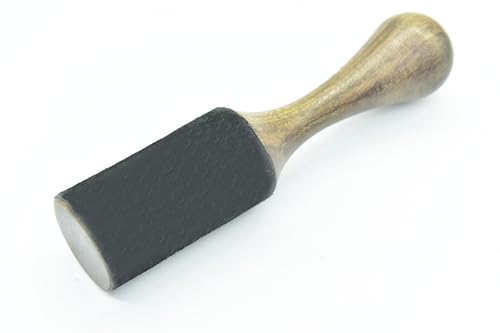 Black Leather-Wrapped Singing Bowl Striker, 7 x 2 Inches, Singing Bowl Mallet, Gong Mallet, Perfect for 6" to 10" Singing Bowls