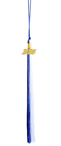 Image of 2025 Tassel Graduation, Blue and White Tassel 2025