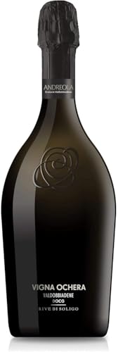 Prosecco Valdobbiadene DOCG Rive di Rolle Vigna Ochera, 75cl, Confezione da 6 Bottiglie