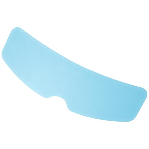 Milisten Film Anti-buée et Pluie pour Casque de Moto Électrique, Protection en Pet Revêtement Nano, Accessoire Transparent pour Visière de Casque Bleu