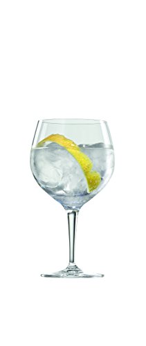 Spiegelau Gin and Tonic Glasses Set of 4, Crystal Balloon Cocktail Glasses for Gin Drinks, Spritzers and Mocktails, European-Made Glassware for Home Bar, Kitchen and Outdoor Party, 21 oz