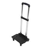 FRCOLOR Carrito Portamaletas para Mochila Escolar Ruedas Pequeñas Azules, Plataforma Telescópica Resistente, Accesorio Compatible para Niños En Escuela y Viajes, Plegable y Duradero