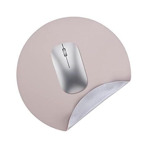 Alfombrilla de Ratón Redonda de Cuero de Doble Cara Cover