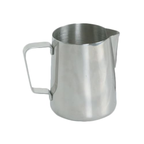 FSE SLME066 Frothing Pitcher, 66 oz. Capacity, c-Handle, Stainless Steel, Mirror-Finish