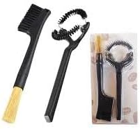 Juego de cepillos de arco de doble punta de 2.008 in, ideal para limpieza de máquinas de café y café expreso, herramientas de barista