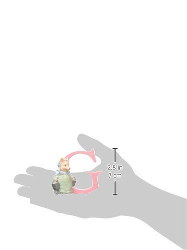Enesco Beatrix Potter Alphabet Collection Letter G Aunt Pettitoes Figurine, 2.76 Inch, Multicolor #TOP4