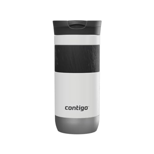 Image of Contigo Byron 2.0 Snapseal Travel Mug - Premium Stainless Steel Insulated Coffee Mug with Leakproof Lid, 470 ml Thermal Vacuum Flask for Hot & Cold Beverages
