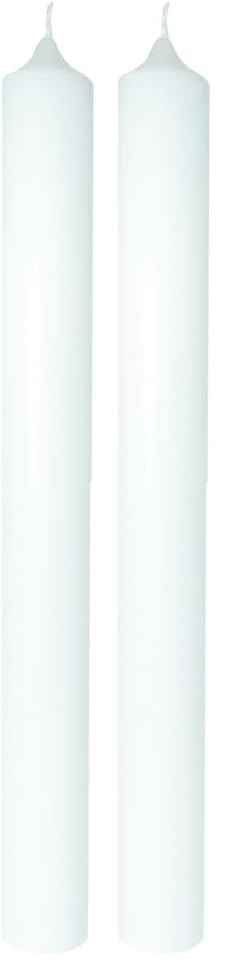 Rayher Vela larga personalizable, blanca, 40 cm, 3 cm ø, 100% parafina, en celofán, 3119400 (Paquete de 2)