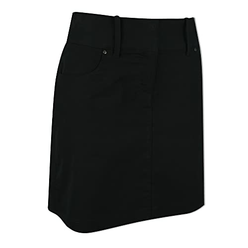 Callaway Ladies Longer Coolmax Solid Skort in Caviar XX Large
