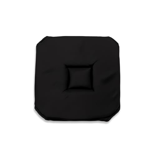 Soleil d'ocre, Alix Dessus de Chaise Gobelin, Polyester, Noir 40x40x3 cm
