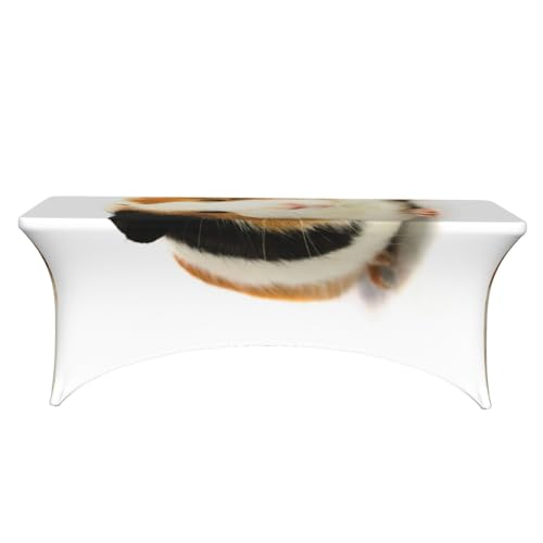 Housse de table rectangulaire nappe élasthanne imprimée cochon d'Inde EdWal - 3