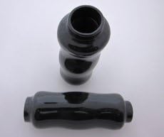 Poron Filled Hand Grips for Underarm Crutches with 7/8 inch Post and Handles 4 to 5 Inches, Black, Pair