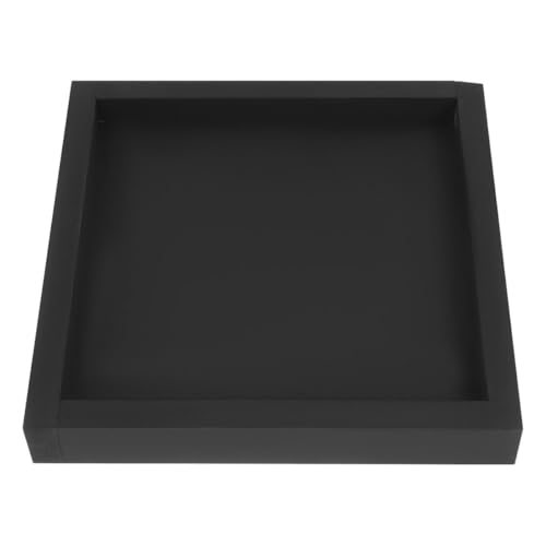 CIYODO Bandeja para Macetas Cuadrada de PVC Negra Antideslizante Recolección de Agua para Plantas de Interior y Jardín