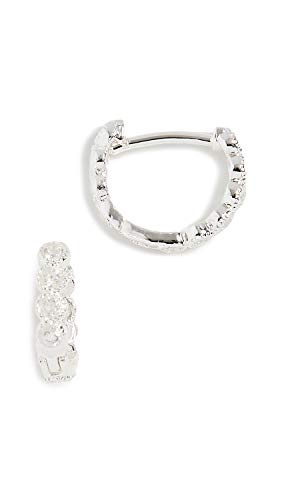 Gorjana Women's Madison Shimmer Huggies, Silver, One Size