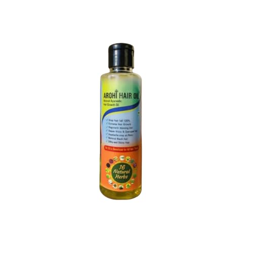 Image of aro-hi Herbal Hair Oil | Non Sticky Formula Aarohi Hair Oil with Amla Bhringraj & Hibiscus for Hair Growth and Hair Fall Control 100ml