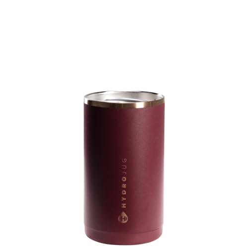 Image of HydroJug Slim Can Cooler 12 oz, Stainless Steel Can Holder, Merlot