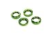 Traxxas Anodized-Aluminum GTX Shock Spring Retainer, Green