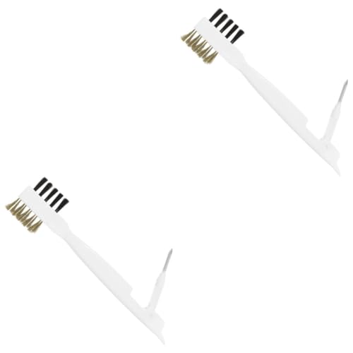 Beavorty 2 Piezas Cepillo de Limpieza de Cocina Cepillo para Estufa Limpiador de vitrocerámicas Limpiador de Vidrio cepillar Limpiador de Estufas de Gas Cepillo para Fregar con Mango Limpio