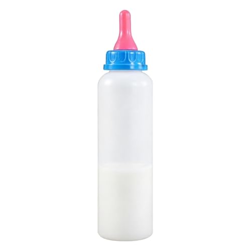 Biberón Para Cabras, 500ml Botella Para Alimentar Corderos Con Tetinas De Silicona Resistentes A Mordeduras, Botellas Antifugas Y Fáciles De Limpiar Para Ovejas, Corderos, Cachorros