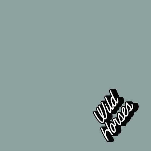 Wild Horses Magnetic Golf Towel - Waffle Weave Microfibre Cleaning Towel with Magnet (Grey Logo)