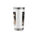 Funny Labrador Retriever Drinking Iced Coffee Dog Meme Stainless Steel Insulated Tumbler