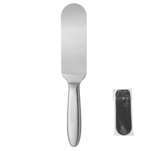 VOANZO Set di Lime per Piedi in Acciaio Inossidabile con 10 Pezzi di Scrubber per Piedi, raspa per Piedi a Doppia Faccia per Pedicure, rimozione Professionale della Pelle Morta per Bagno e Pedicure