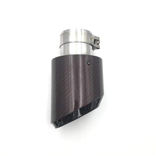 Tubo de escape para Cayenne que soluciona colas oxidadas con carbono rojo universal 3