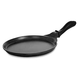 Pigeon by Stovekraft Wonder cast Aluminium Flat Tawa (Black, 27cm)