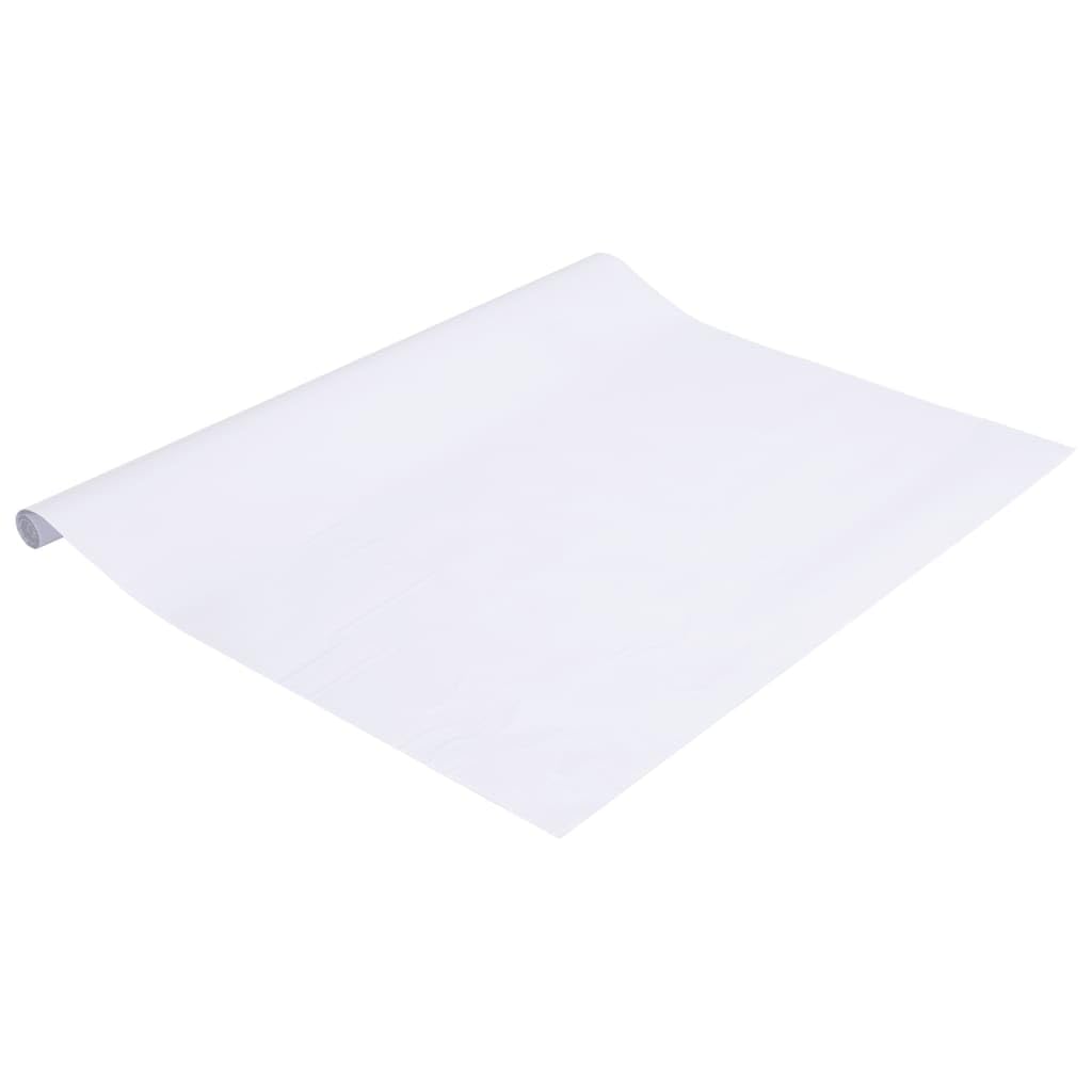 Lámina para ventana de PVC blanco mate, 60 x 500 cm, autoadhesiva, opaca, para baño, dormitorio, oficina, con protección UV y protección contra el calor, recortable