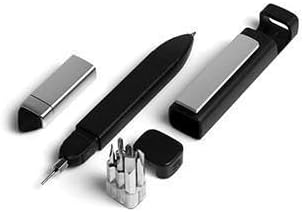 Pen-Shaped Phone Holder with Screwdriver Sets, Multi-Function Pen 4 in 1 Tech Tool Pen, Portable Phone Tools with Capacitive Stylus Ball Point Pen Mobile