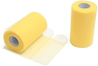 ZADAWERK® Tiul - 15 cm x 45 m - czarny - 1 rolka - dekoracja stołu - ślub - tiul świąteczny - prezent - kokardka - welon - tutu