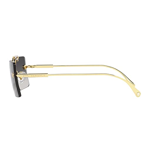 Versace Woman Sunglasses Gold Frame, Grey Gradient Lenses, 60MM4