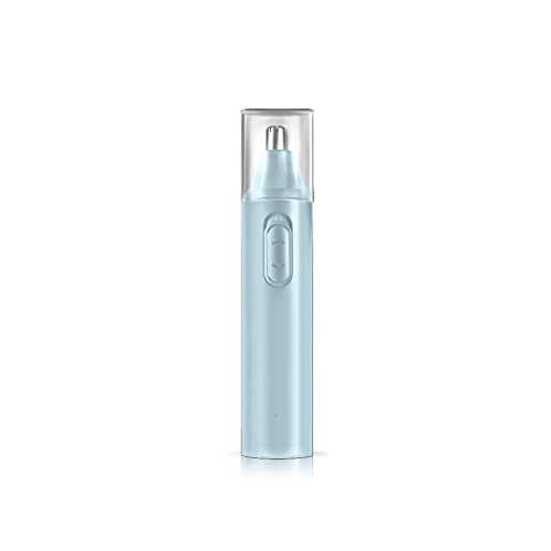 Tondeuse poils du nez électrique rechargeable XMING bleu pour un rasage des narines sans danger