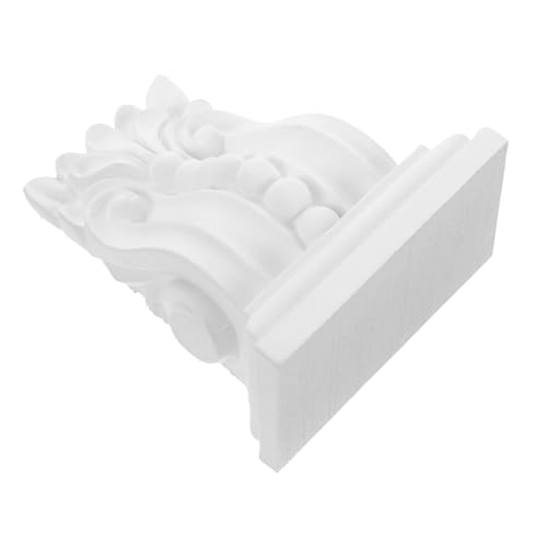 Aplique tallado ULTECHNOVO con acabado blanco para decoración elegante